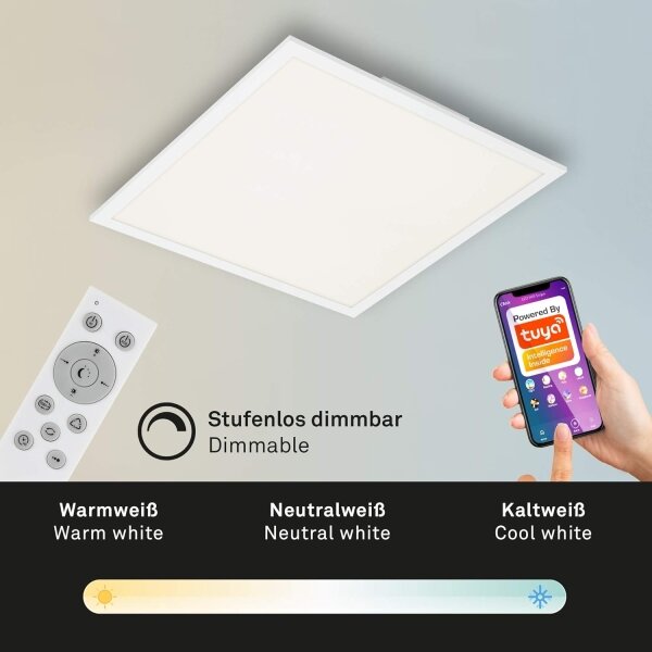 Briloner 7087-016-LED RGBW Zatemnitvena svetilka SMART LED/24W/230V Wi-Fi Tuya + Daljinski upravljalnik