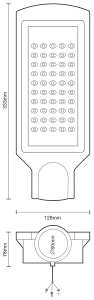 LED Ulična svetilka LED/50W/170-400V 4000K IP65