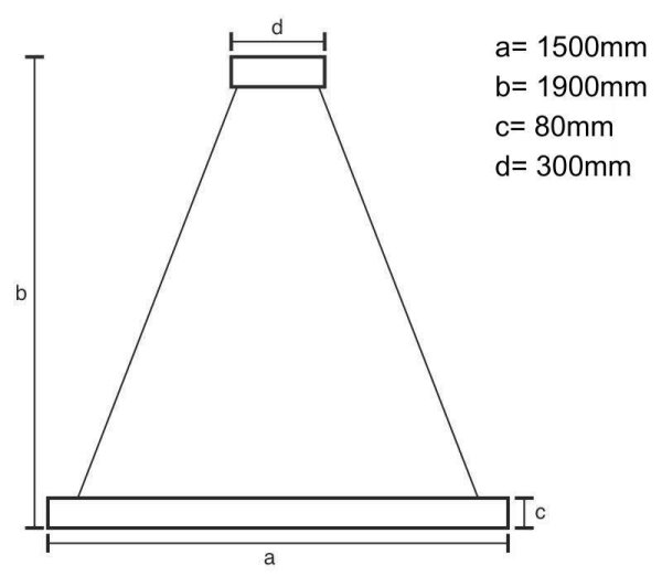 LED Lestenec na vrvici LED/26W/230V 4000K 150 cm pepel/trden les