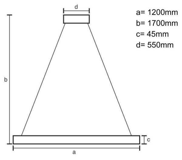 LED Lestenec na vrvici LED/22W/230V 4000K 120 cm bor/trden les