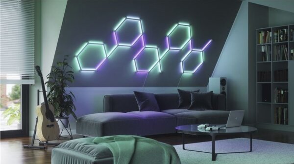 Nanoleaf - SET 9x LED RGBW Zatemnitveni trak LINES LED/2W/230V 1200-6000K Wi-Fi