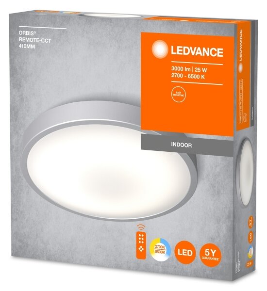 Ledvance - LED Zatemnitvena stropna svetilka ORBIS LED/25W/230V 2700-6500 + Daljinski upravljalnik