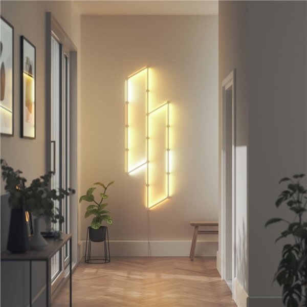 Nanoleaf NL59-E-0001LW-3P-Dodatni komplet 3xLEDRGBW Zatemnitveni trak LINES 1200-6000K Wi-Fi