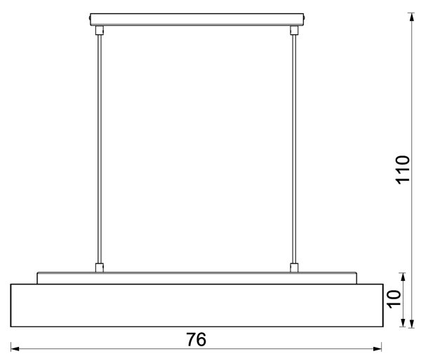 Lestenec na vrvici MAISON 4xGU10/8W/230V rjava