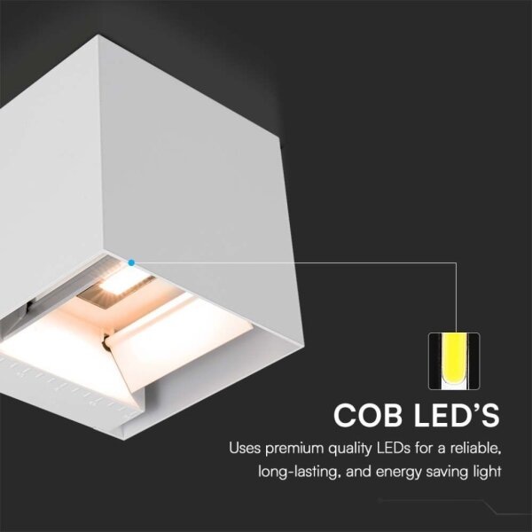 LED Solarna stenska svetilka s senzorjem LED/3W/3,7V IP65 4000K bela