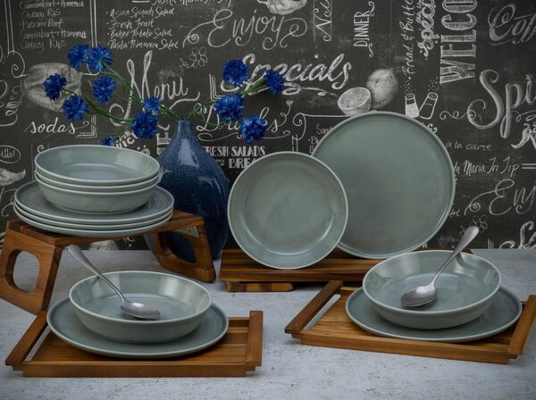 Creatable Jedilni Servis Chef Collection Grey, 12-Delni