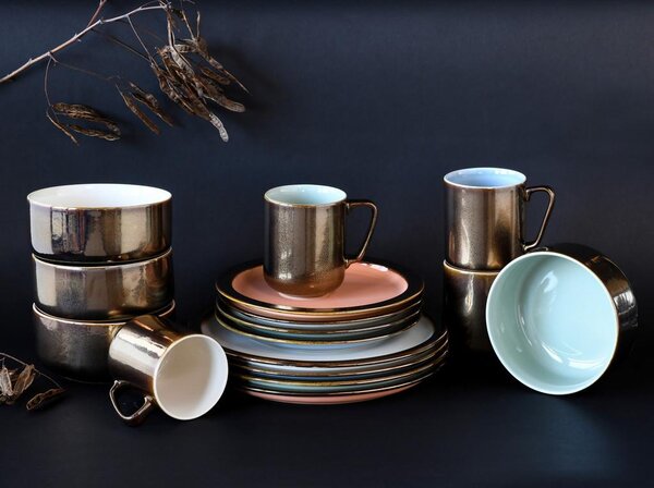 Creatable Kombinirani Servis Rustikal Pastell, 16-Delni