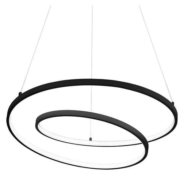 Ideal Lux - LED Lestenec na vrvici OZ LED/48W/230V pr. 60 cm črna