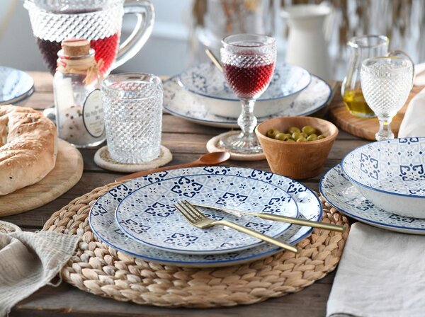 Creatable Jedilni Servis Yara Blue, 12-Delni