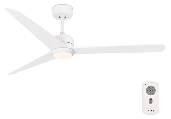 FARO 33722 - LED Stropni ventilator NU LED/18W/230V bela pr. 132 cm + Daljinski upravljalnik