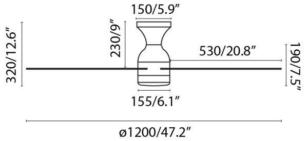 FARO 33756 - LED Stropni ventilator FRASER LED/16W/230V bela pr. 120 cm + Daljinski upravljalnik