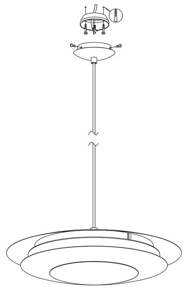 Eglo 98041 - LED RGB Zatemnitveni lestenec na vrvici MONEVA-C LED/18W/230V