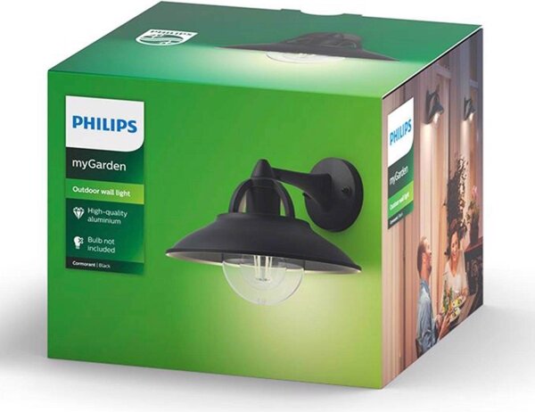 Philips 17381/30/PN - Zunanja stenska svetilka COMORANT 1xE27/42W/230V IP44