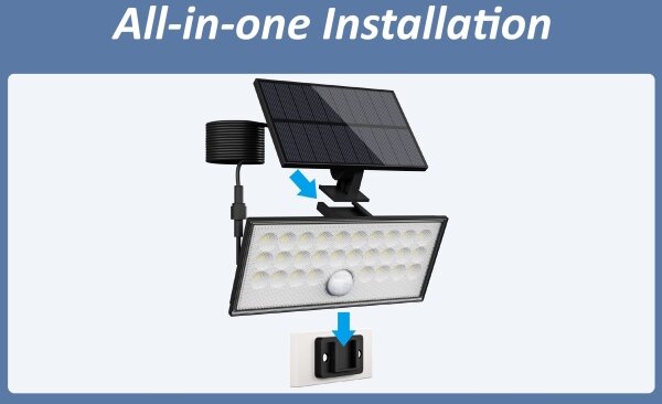 Top Light-LED Solarni stenski reflektor HELEON VARIO LED/8W/3,7V IP65 4000K + Daljinski upravljalnik