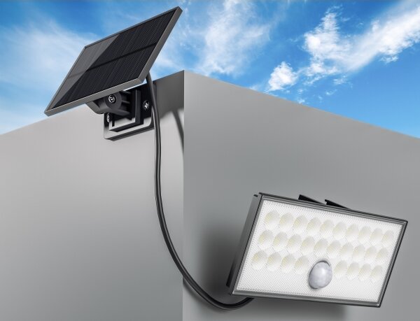 Top Light-LED Solarni stenski reflektor HELEON VARIO LED/8W/3,7V IP65 4000K + Daljinski upravljalnik