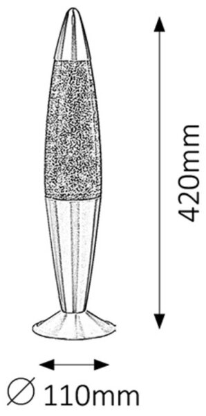 Rabalux 4114 - L svetilka GLITTER 1xE14/25W/230V