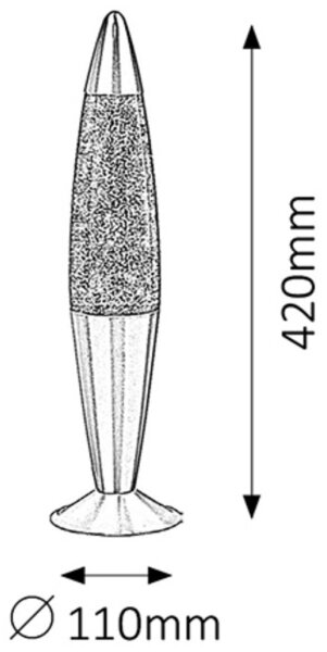 Rabalux 4115 - L svetilka GLITTER 1xE14/25W/230V