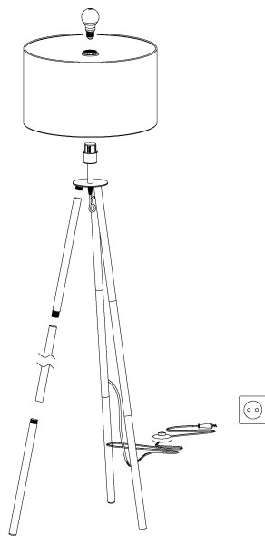 Eglo 44098 - Talna svetilka BIDFORD 1xE27/60W/230V - FSC certifikat