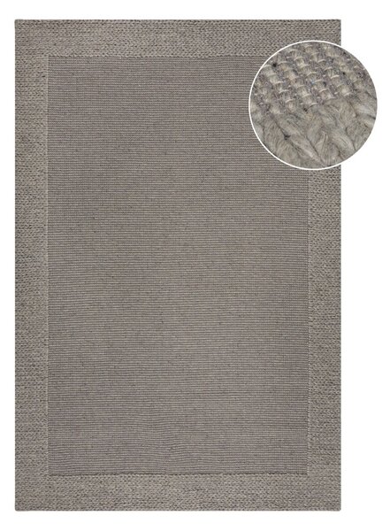 Siva volnena preproga 120x170 cm Rue – Flair Rugs