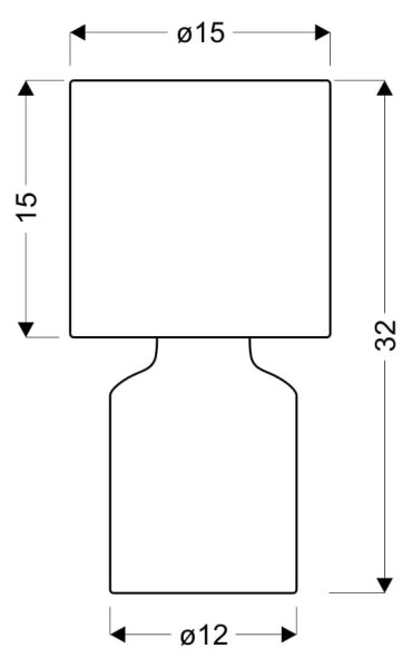 Namizna svetilka INER 1xE14/40W/230V rjava