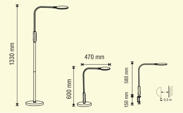 LED Zatemnitvena svetilka 3v1 LED/12W/230V črna CRI 90 + Daljinski upravljalnik