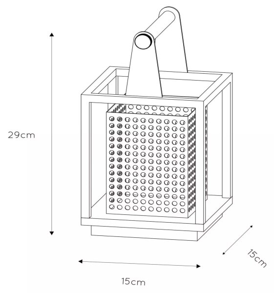 Lucide 21522/01/30 - Namizna svetika SANSA 1xE27/40W/230V