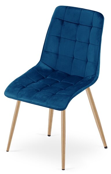 Jedilni stol SPLIT VELVET, moder