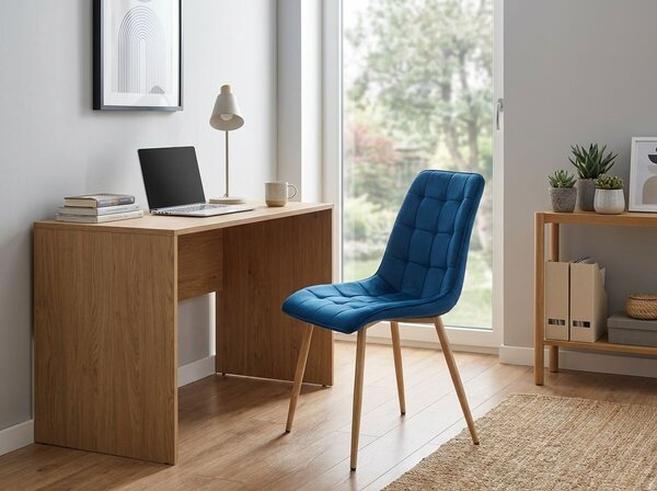 Jedilni stol SPLIT VELVET, moder