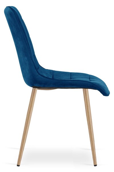 Jedilni stol SPLIT VELVET, moder
