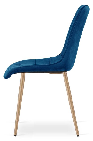 Jedilni stol SPLIT VELVET, moder