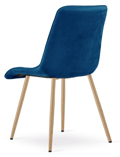 Jedilni stol SPLIT VELVET, moder