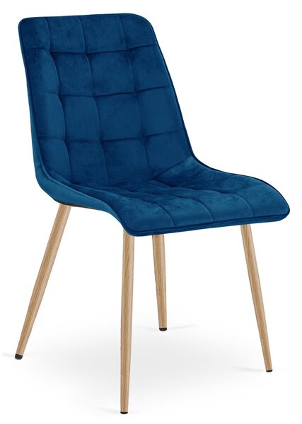 Jedilni stol SPLIT VELVET, moder