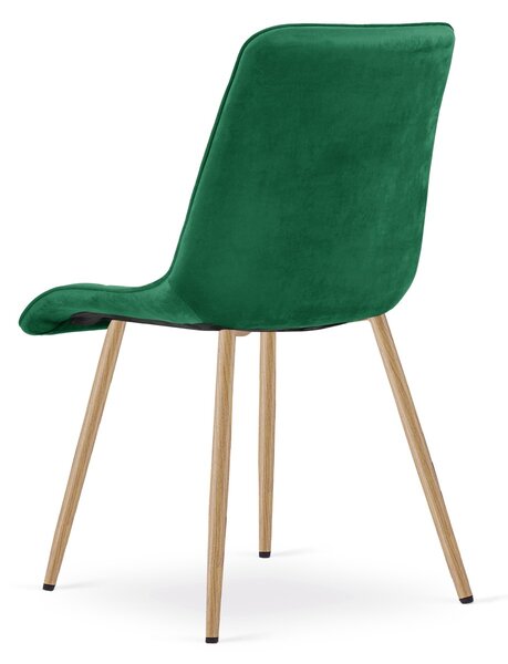 Jedilni stol SPLIT VELVET, zelena