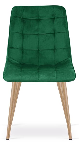 Jedilni stol SPLIT VELVET, zelena