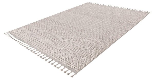 RAVNO TKANA PREPROGA 80/150 cm tkano srebrne barve