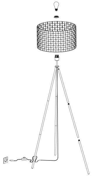 Eglo 99527 - Talna svetilka MARASALES 1xE27/40W/230V