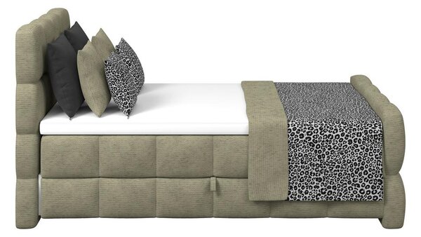Premium Living Postelja Boxspring Brisbane, Zelena, 120x200