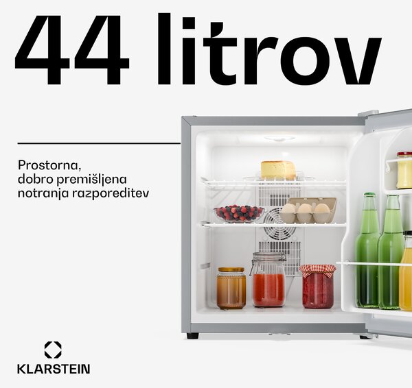 Klarstein Matterhorn 44, mini hladilnik, 44 litrov, 35 dB, kompakten, z možnostjo zaklepanja