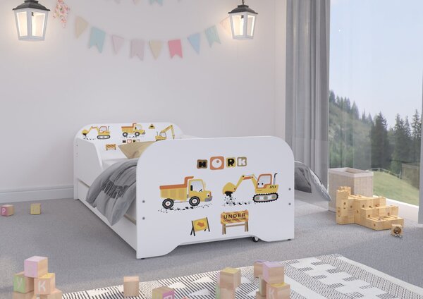 Otroška posteljica Mickey 160x80 cm s predalom - Baby bear