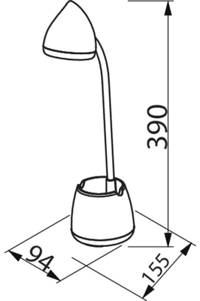 Philips - LED Namizna svetilka na dotik HAT LED/4,5W/5V 3000/4000/5700K CRI 90