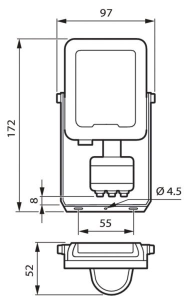 Philips - LED Reflektor s senzorjem LED/20W/230V 3000K IP65