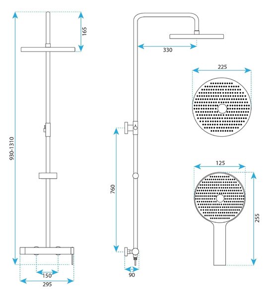 Komplet za prhanje Rea Foss Clif Titan