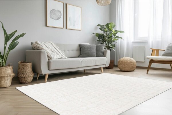 RAVNO TKANA PREPROGA 120/170 cm tkano slonova kost