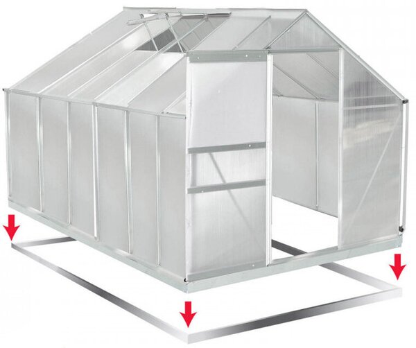 Rastlinjak 380x190x195cm - GardenHouse