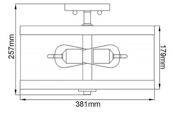 STROPNA SVETILKA Harrow 38.1/25.7 cm
