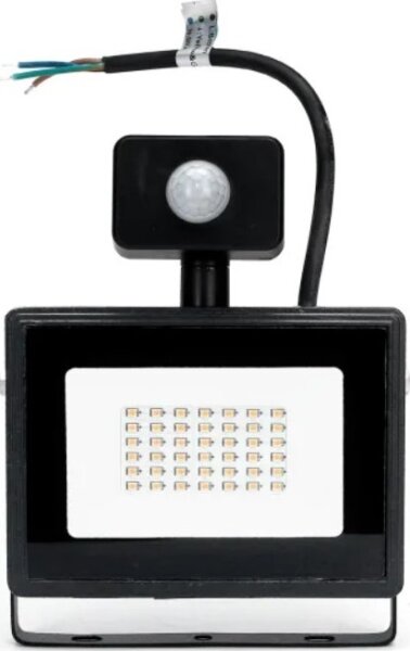 Aigostar - LED Reflektor s senzorjem LED/50W/230V 4000K IP65 črna