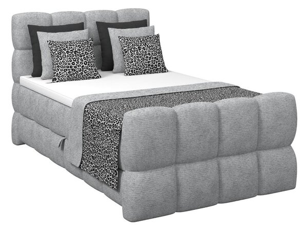 Premium Living Postelja Boxspring Brisbane, Siva, 120x200