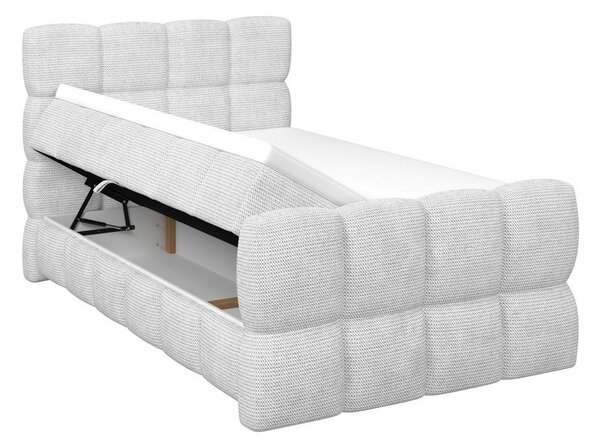 Premium Living Postelja Boxspring Brisbane, Sivobela, 120x200
