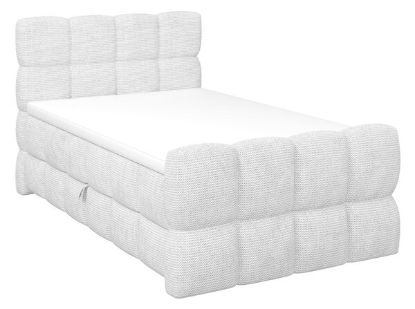 Premium Living Postelja Boxspring Brisbane, Sivobela, 120x200