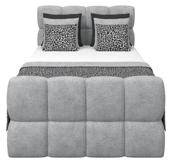 Premium Living Postelja Boxspring Brisbane, Siva, 120x200